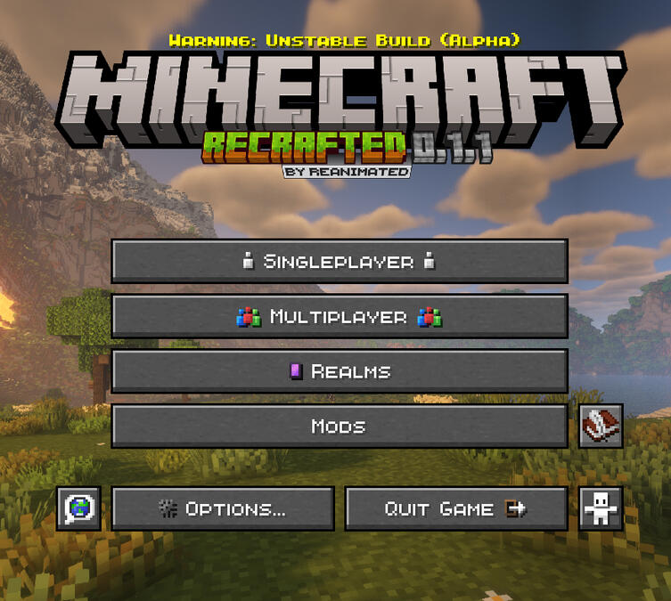 The Re-Crafted Modpack in its Alpha stage